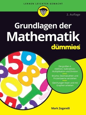 cover image of Grundlagen der Mathematik für Dummies
